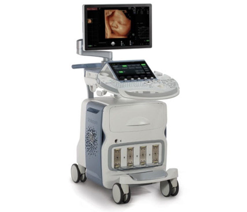 Ultrasound machine at Sigma Diagnostic Centre Bareilly.